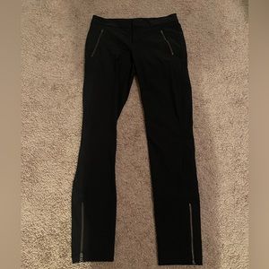 Athleta zippered trousers with ankle zip